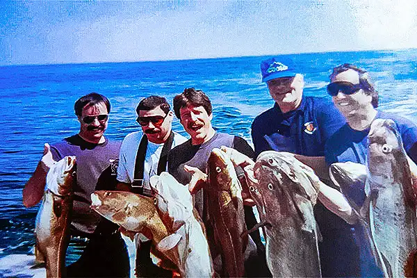 Fishing for cod and haddock together on a Gloucester charter trip